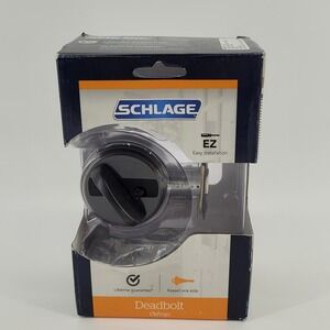 Schlage B60N V 716 Single Cylinder Deadbolt Unisex OS Aged Bronze Keyed One Side